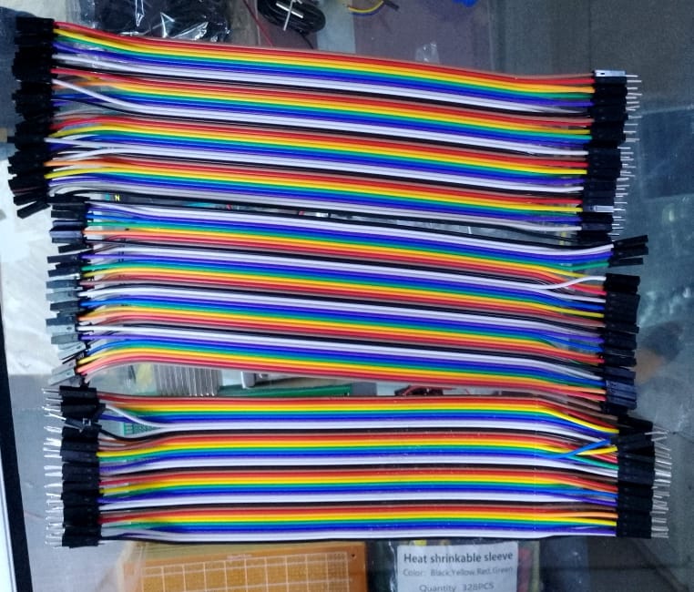 Multicolour jumper cables